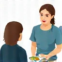 Person receiving individual nutrition counseling
